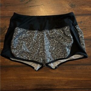 Nike Black and White Athletic Shorts